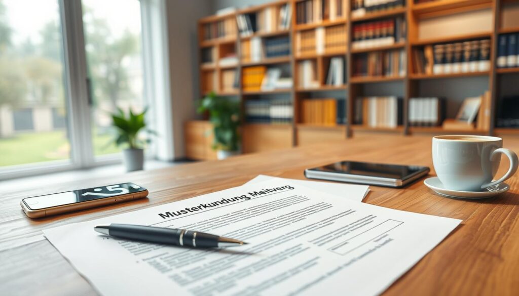 Musterkündigung Mietvertrag