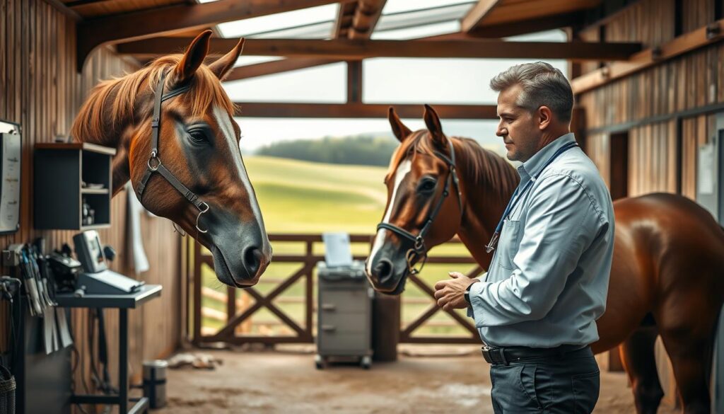 Veterinäramt bei der Pferdehaltung