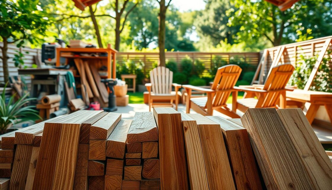 Welches Holz für Gartenmöbel selber bauen?