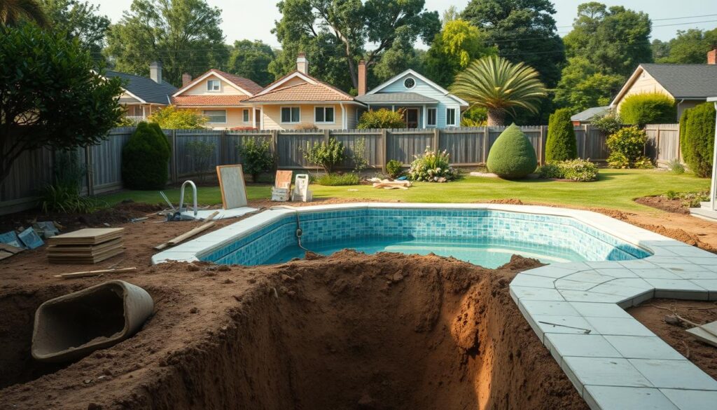 Wie groß darf ein Pool im Garten ohne Genehmigung sein?