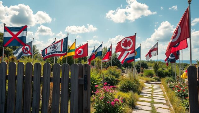 Sind Fahnen im Garten erlaubt? – Rechtslage in DE
